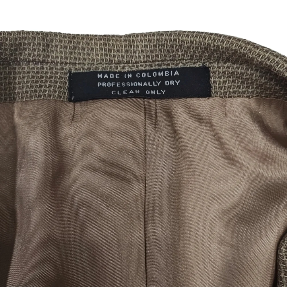 Andrew Fezza Vintage S&K Famous Brands Men's Tan Wool Sportscoat Jacket